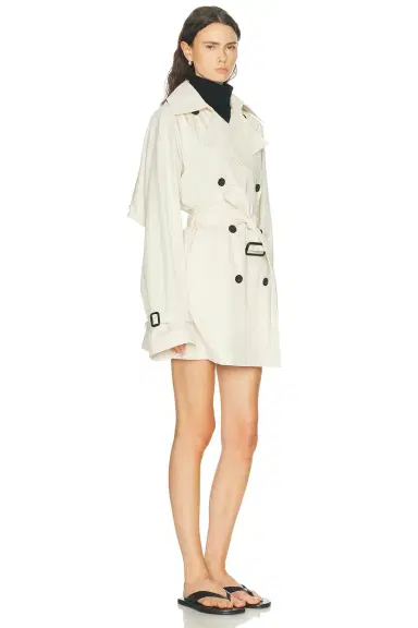 Toteme Washed Cotton Trench Coat | Thumbnail 3 Toteme Washed Cotton Trench Coat | Thumbnail 3