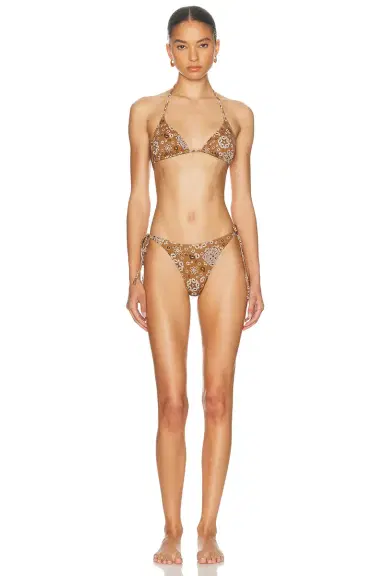 SKIMS Signature Swim Dipped Tie Bikini Bottom | Thumbnail 4 SKIMS Signature Swim Dipped Tie Bikini Bottom | Thumbnail 4