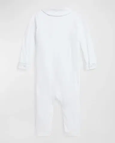 Polo Ralph Lauren Boy's Double Breasted Embroidered Coverall, Size 3M-18M | Thumbnail 2 Polo Ralph Lauren Boy's Double Breasted Embroidered Coverall, Size 3M-18M | Thumbnail 2