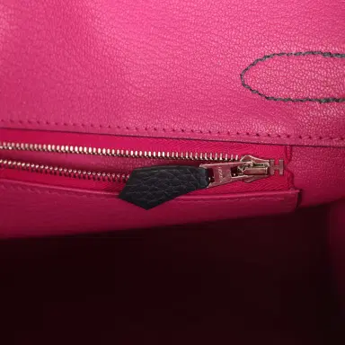 HERMÈS Hermes Birkin 30 Bleu Nuit Verso Togo Palladium Hardware | Thumbnail 9 HERMÈS Hermes Birkin 30 Bleu Nuit Verso Togo Palladium Hardware | Thumbnail 9