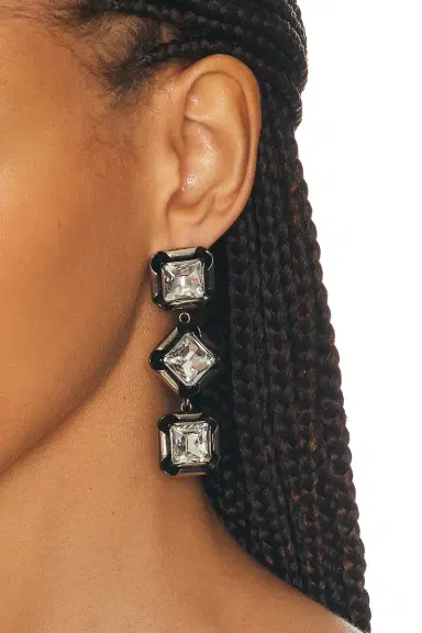 Givenchy Deconstructed Crystal Pendants Earrings | Thumbnail 2 Givenchy Deconstructed Crystal Pendants Earrings | Thumbnail 2