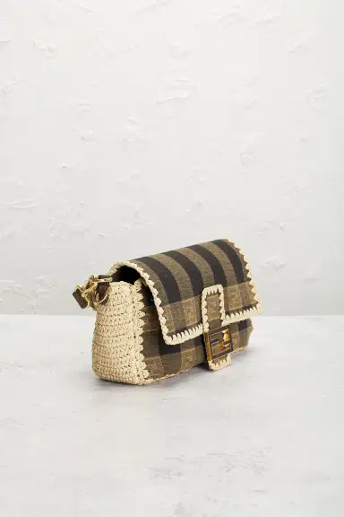 FWRD Renew Fendi Pequin Baguette Shoulder Bag | Thumbnail 4 FWRD Renew Fendi Pequin Baguette Shoulder Bag | Thumbnail 4