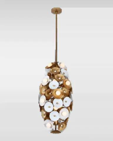 Allegri Crystal by Kalco Lighting Damask Large Foyer Light | Thumbnail 2 Allegri Crystal by Kalco Lighting Damask Large Foyer Light | Thumbnail 2