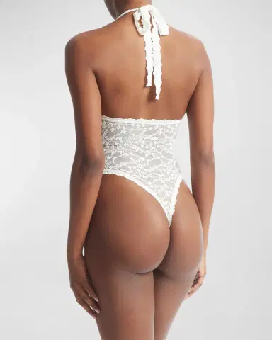 Hanky Panky I Do Scalloped Shimmer Lace Bodysuit | Thumbnail 3 Hanky Panky I Do Scalloped Shimmer Lace Bodysuit | Thumbnail 3