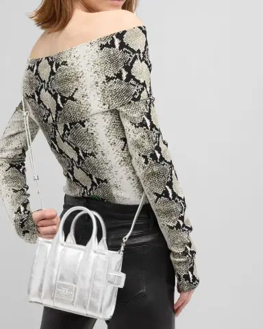 Marc Jacobs The Metallic Leather Crossbody Tote Bag | Thumbnail 2 Marc Jacobs The Metallic Leather Crossbody Tote Bag | Thumbnail 2