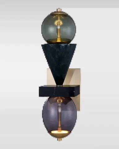 Allegri Crystal by Kalco Lighting Demi Green Marble LED Wall Sconce | Thumbnail 2 Allegri Crystal by Kalco Lighting Demi Green Marble LED Wall Sconce | Thumbnail 2