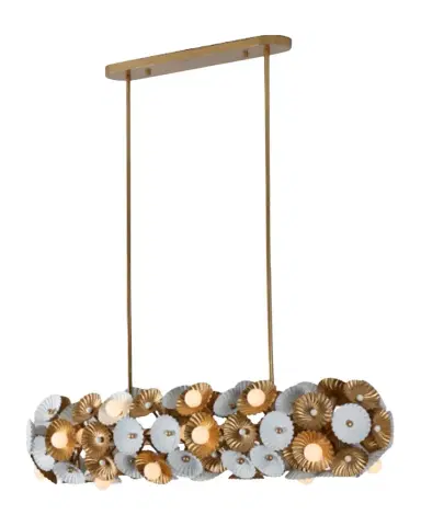 Allegri Crystal by Kalco Lighting Damask 48" Island Light | Thumbnail 1 Allegri Crystal by Kalco Lighting Damask 48" Island Light | Thumbnail 1