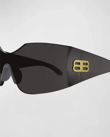 Balenciaga BB Nylon Shield Sunglasses | Thumbnail 2 Balenciaga BB Nylon Shield Sunglasses | Thumbnail 2