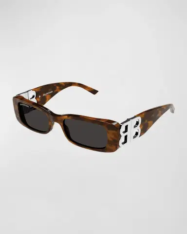 Balenciaga Logo Rectangle Acetate Sunglasses | Thumbnail 2 Balenciaga Logo Rectangle Acetate Sunglasses | Thumbnail 2