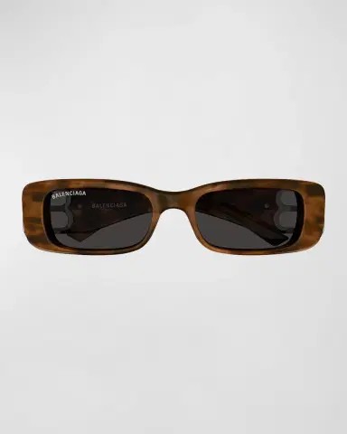 Balenciaga Logo Rectangle Acetate Sunglasses | Thumbnail 3 Balenciaga Logo Rectangle Acetate Sunglasses | Thumbnail 3