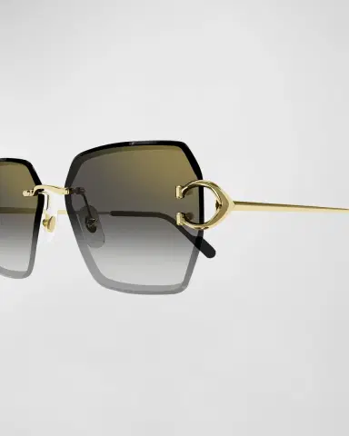 Cartier Rimless Metal Butterfly Sunglasses | Thumbnail 3 Cartier Rimless Metal Butterfly Sunglasses | Thumbnail 3