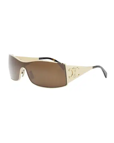 Celine Maxi Triomphe Metal Rectangular Shield Sunglasses | Thumbnail 1 Celine Maxi Triomphe Metal Rectangular Shield Sunglasses | Thumbnail 1