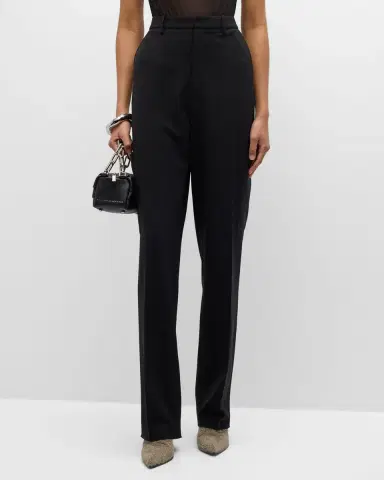 LAPOINTE Mid-Rise Leg-Pocket Tapered-Leg Tech Twill Pants | Thumbnail 2 LAPOINTE Mid-Rise Leg-Pocket Tapered-Leg Tech Twill Pants | Thumbnail 2