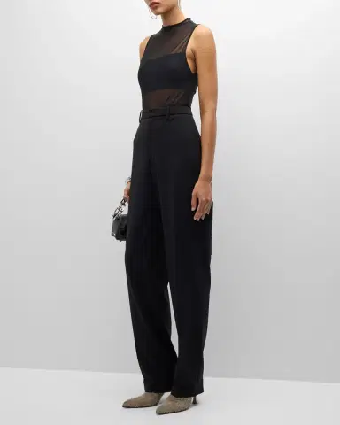 LAPOINTE Mid-Rise Leg-Pocket Tapered-Leg Tech Twill Pants | Thumbnail 3 LAPOINTE Mid-Rise Leg-Pocket Tapered-Leg Tech Twill Pants | Thumbnail 3