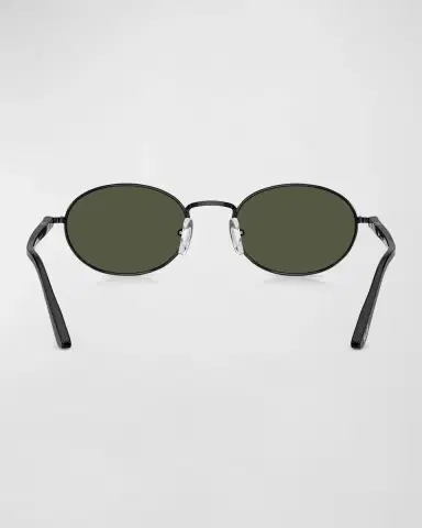 PERSOL Men's Metal Oval Sunglasses | Thumbnail 4 PERSOL Men's Metal Oval Sunglasses | Thumbnail 4