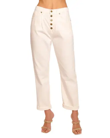 Ramy Brook Pearle High-Rise Cuffed Straight-Leg Jeans | Thumbnail 1 Ramy Brook Pearle High-Rise Cuffed Straight-Leg Jeans | Thumbnail 1