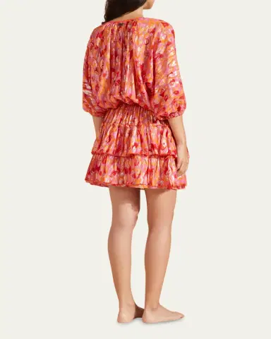 Vilebrequin Abstract Leopard Printed Silk Mini Dress | Thumbnail 3 Vilebrequin Abstract Leopard Printed Silk Mini Dress | Thumbnail 3