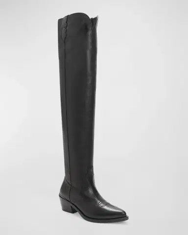 Partlow Julia Leather Over-The-Knee Western Boots | Thumbnail 2 Partlow Julia Leather Over-The-Knee Western Boots | Thumbnail 2
