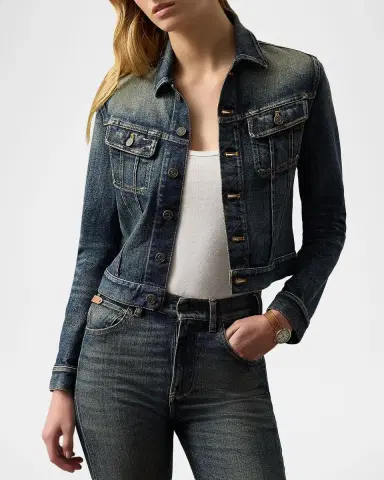 Ralph Lauren Collection Rigby Denim Trucker Jacket | Thumbnail 4 Ralph Lauren Collection Rigby Denim Trucker Jacket | Thumbnail 4