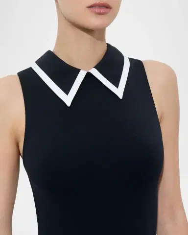 ALICE + OLIVIA Rothy Sleeveless Collared Bodysuit | Thumbnail 3 ALICE + OLIVIA Rothy Sleeveless Collared Bodysuit | Thumbnail 3