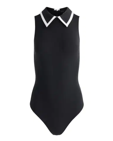 ALICE + OLIVIA Rothy Sleeveless Collared Bodysuit | Thumbnail 1 ALICE + OLIVIA Rothy Sleeveless Collared Bodysuit | Thumbnail 1