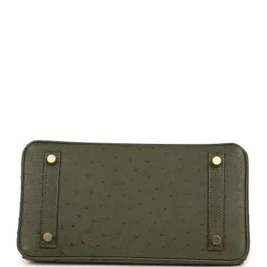 HERMÈS Pre-owned Hermes Birkin 25 Vert Veronese Ostrich Gold Hardware | Thumbnail 6 HERMÈS Pre-owned Hermes Birkin 25 Vert Veronese Ostrich Gold Hardware | Thumbnail 6