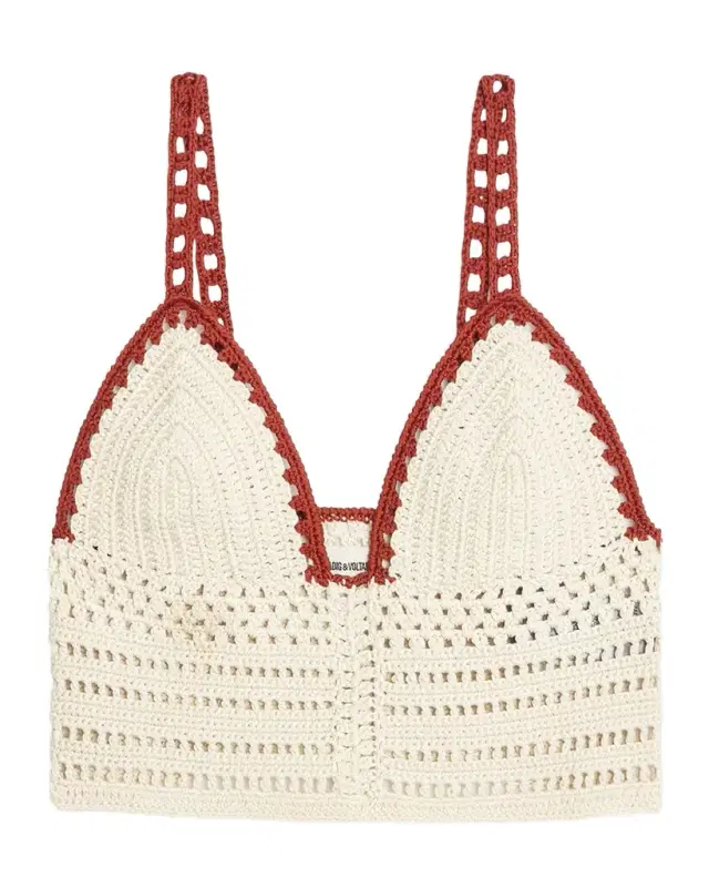 Taly Crochet-Knit Crop Top Taly Crochet-Knit Crop Top