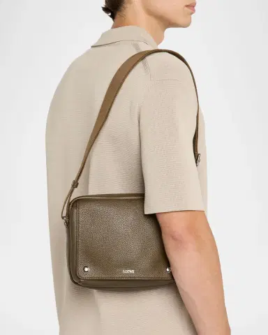 Loewe Men's Pebble Leather Extra-Small Messenger Bag | Thumbnail 2 Loewe Men's Pebble Leather Extra-Small Messenger Bag | Thumbnail 2