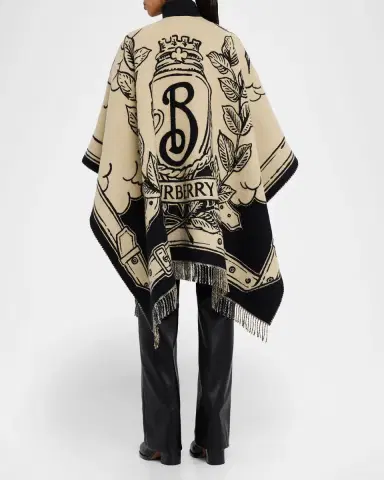 Burberry Stormy Knight EKD Wool Cape | Thumbnail 3 Burberry Stormy Knight EKD Wool Cape | Thumbnail 3