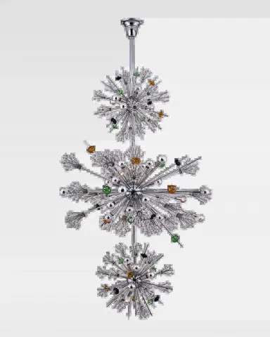 Allegri Crystal by Kalco Lighting Constellation Colorata 50-Light 3-Tier Chandelier | Thumbnail 2 Allegri Crystal by Kalco Lighting Constellation Colorata 50-Light 3-Tier Chandelier | Thumbnail 2