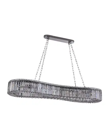 Allegri Crystal by Kalco Lighting Corda 63" 18-Light Crystal Island Light | Thumbnail 1 Allegri Crystal by Kalco Lighting Corda 63" 18-Light Crystal Island Light | Thumbnail 1