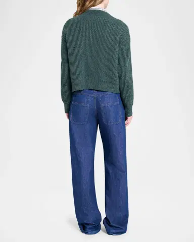 TWP Cropped Cashmere Cardigan | Thumbnail 2 TWP Cropped Cashmere Cardigan | Thumbnail 2