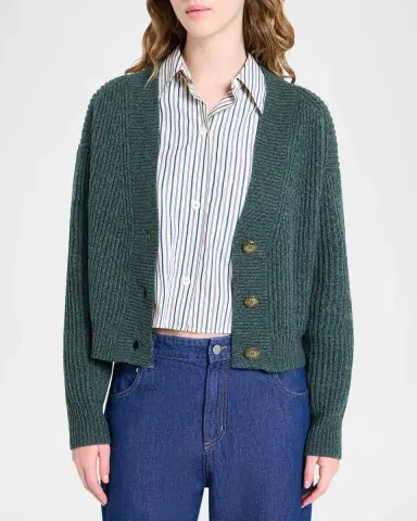 TWP Cropped Cashmere Cardigan | Thumbnail 3 TWP Cropped Cashmere Cardigan | Thumbnail 3