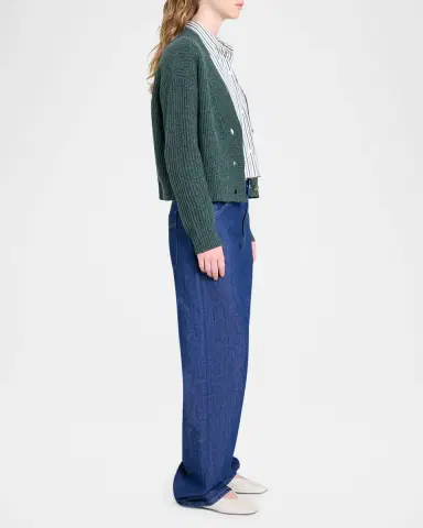 TWP Cropped Cashmere Cardigan | Thumbnail 5 TWP Cropped Cashmere Cardigan | Thumbnail 5