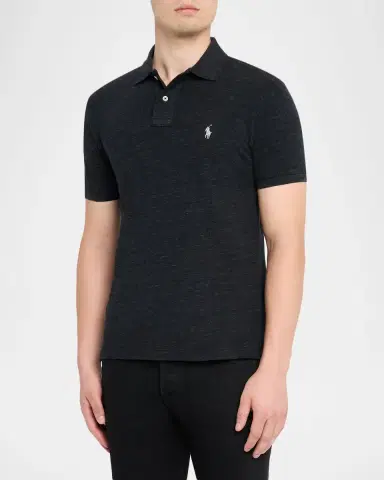 Polo Ralph Lauren Men's Custom Slim Fit Polo Shirt | Thumbnail 4 Polo Ralph Lauren Men's Custom Slim Fit Polo Shirt | Thumbnail 4