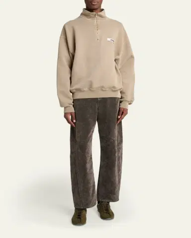 Jacquemus Men's Les Tennis Embossed Suede Low-Top Sneakers | Thumbnail 8 Jacquemus Men's Les Tennis Embossed Suede Low-Top Sneakers | Thumbnail 8
