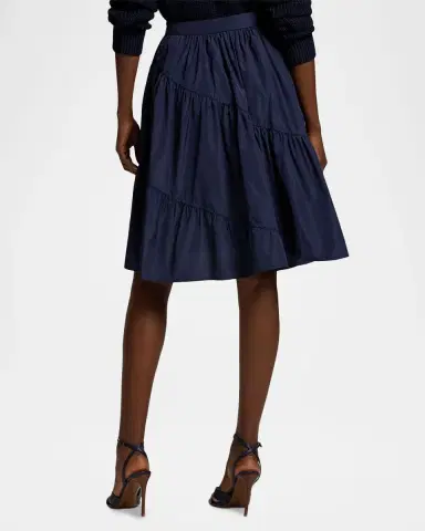 Ralph Lauren Collection Kyle Featherweight Taffeta Skirt | Thumbnail 3 Ralph Lauren Collection Kyle Featherweight Taffeta Skirt | Thumbnail 3