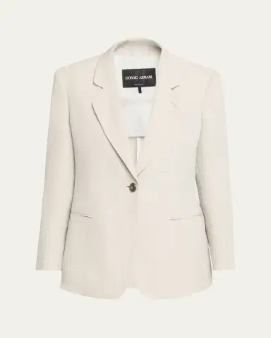 Giorgio Armani Linen Single-Breasted Blazer Jacket | Thumbnail 5 Giorgio Armani Linen Single-Breasted Blazer Jacket | Thumbnail 5