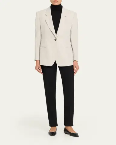 Giorgio Armani Linen Single-Breasted Blazer Jacket | Thumbnail 6 Giorgio Armani Linen Single-Breasted Blazer Jacket | Thumbnail 6
