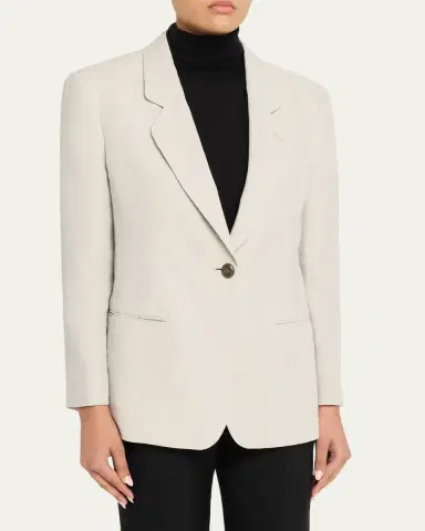 Giorgio Armani Linen Single-Breasted Blazer Jacket | Thumbnail 8 Giorgio Armani Linen Single-Breasted Blazer Jacket | Thumbnail 8