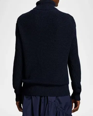 Ralph Lauren Collection Turtleneck Intarsia Knit Cotton-Silk Sweater | Thumbnail 2 Ralph Lauren Collection Turtleneck Intarsia Knit Cotton-Silk Sweater | Thumbnail 2