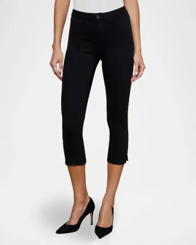 L'AGENCE Fiora High-Rise Pedal Pusher Capri Jeans | Thumbnail 2 L'AGENCE Fiora High-Rise Pedal Pusher Capri Jeans | Thumbnail 2