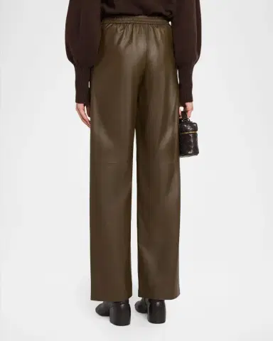 Yves Salomon Pull-On Leather Pants | Thumbnail 3 Yves Salomon Pull-On Leather Pants | Thumbnail 3