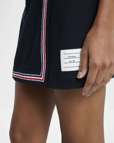 Thom Browne Striped Cotton Pique Mini Wrap Skirt | Thumbnail 5 Thom Browne Striped Cotton Pique Mini Wrap Skirt | Thumbnail 5