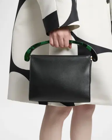 Dries Van Noten Leather Resin Top-Handle Bag | Thumbnail 2 Dries Van Noten Leather Resin Top-Handle Bag | Thumbnail 2