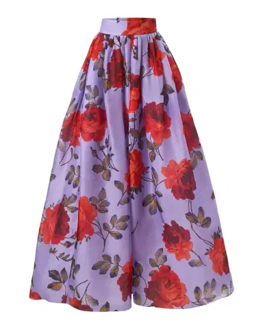 Carolina Herrera Rose Silk Organza Ball Skirt | Thumbnail 1 Carolina Herrera Rose Silk Organza Ball Skirt | Thumbnail 1