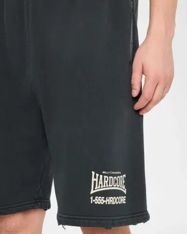 Willy Chavarria Men's Hardcore Relaxed Buffalo-Fit Fleece Shorts | Thumbnail 5 Willy Chavarria Men's Hardcore Relaxed Buffalo-Fit Fleece Shorts | Thumbnail 5