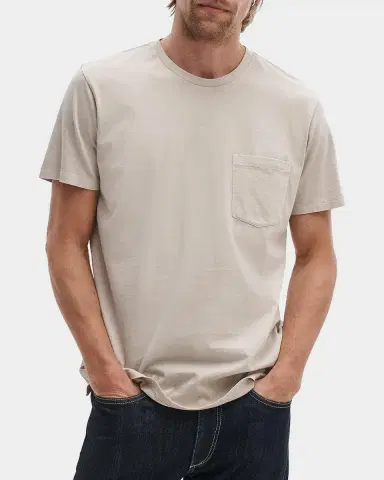 Rag & Bone Men 's Cotton Garment-Dyed Pocket T-Shirt | Thumbnail 3 Rag & Bone Men 's Cotton Garment-Dyed Pocket T-Shirt | Thumbnail 3