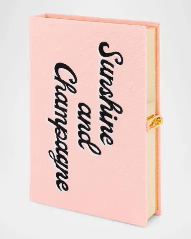 Olympia Le-Tan Sunshine And Champagne Appliqué Clutch Bag | Thumbnail 3 Olympia Le-Tan Sunshine And Champagne Appliqué Clutch Bag | Thumbnail 3