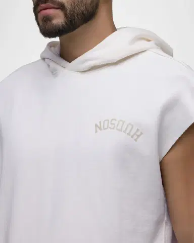 Hudson Men 's Viper Cotton Logo Sleeveless Hoodie | Thumbnail 5 Hudson Men 's Viper Cotton Logo Sleeveless Hoodie | Thumbnail 5
